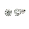 4.00ct Lab Grown Diamond Stud Earrings 14KT White Gold