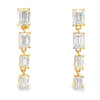 Lab Grown Diamond Dangle Earrings 14KT Yellow Gold