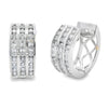 .50ct Diamond Hoop Earrings 14KT White Gold