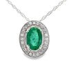 .46ct Emerald Diamond Fashion Pendants 10KT White Gold