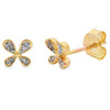 .03ct Diamond Earrings 10KT Yellow Gold