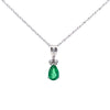 .29ct Emerald Diamond Fashion Pendants 10KT White Gold