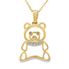 .03ct Diamond Animal Pendant 10KT Yellow Gold