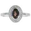 .42ct Quartz Diamond Ring 10KT White Gold