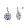 Cubic Zirconium Dangle Earrings Sterling Silver