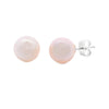FW Pearl Stud Earrings 14KT White Gold