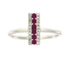 .30ct Ruby Diamond Ring 14KT White Gold