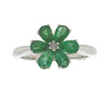 1.14ct Emerald Zircon Ring Sterling Silver