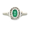 .60ct Emerald Diamond Ring 10KT White Gold