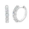2.00ct Diamond Hoop Earrings 14KT White Gold