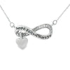 .04ct Diamond Cross Religious Pendant Sterling Silver