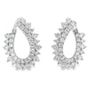 1.50ct Lab Grown Diamond Hoop Earrings 14KT White Gold