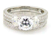 1.05ct Engagement Ring Set 18KT White Gold