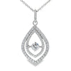 Cubic Zirconia Fashion Pendants Sterling Silver