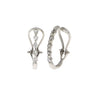 1.00ct Diamond Hoop Earrings 14KT White Gold