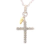 .15ct Diamond Cross Religious Pendant Sterling Silver