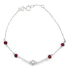 .71ct Ruby Diamond Bracelet 14KT White Gold