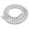 39.98ct Moissanite Tennis Necklace Sterling Silver