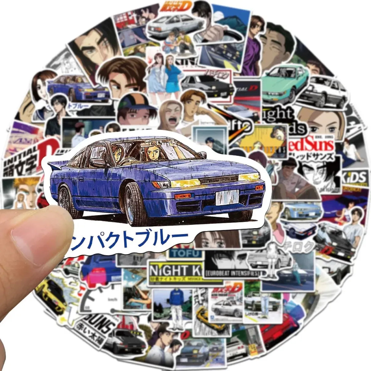 Initial D Anime Stickers - 10/30/50/100PCS