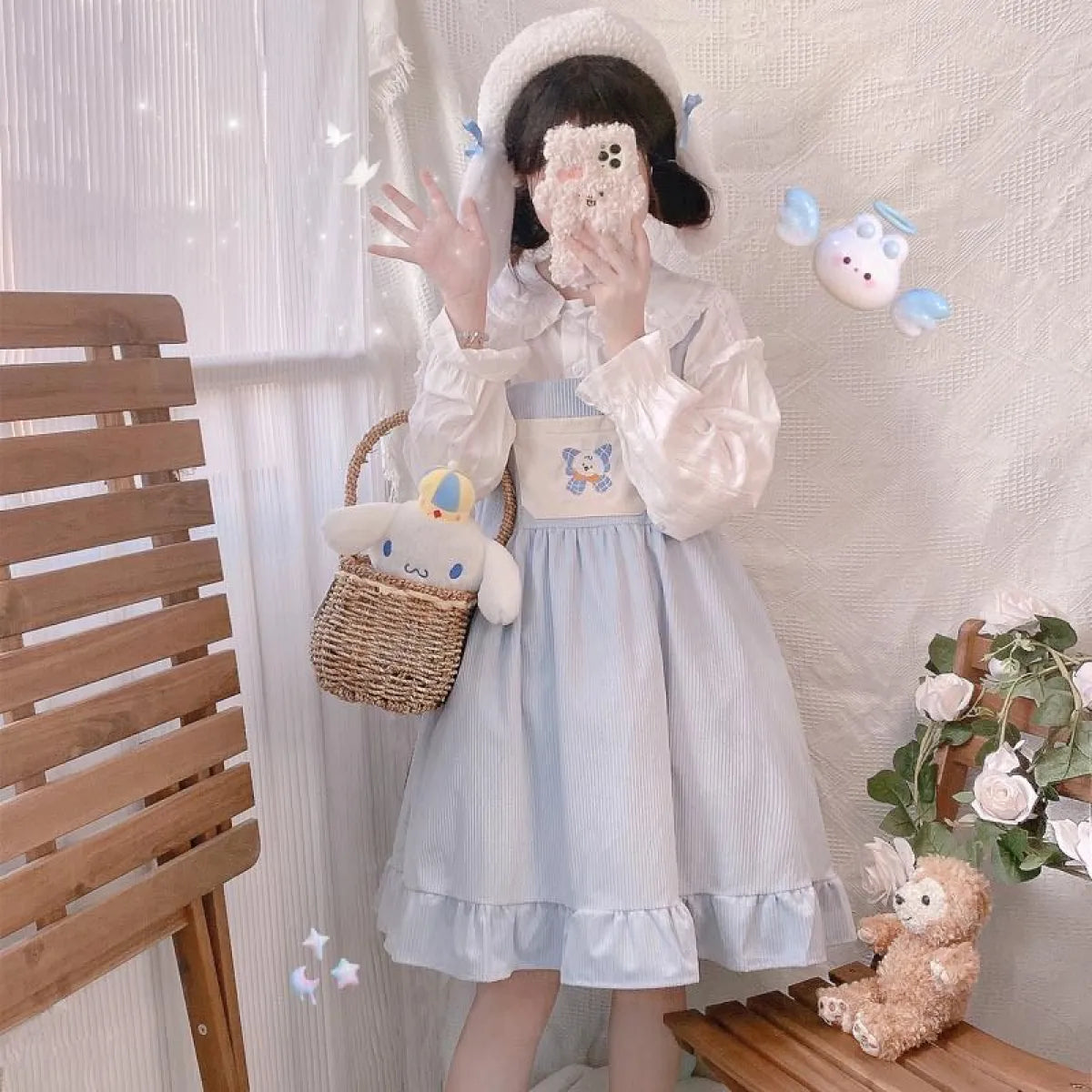 Lolita Dress With Puppy Bowknot