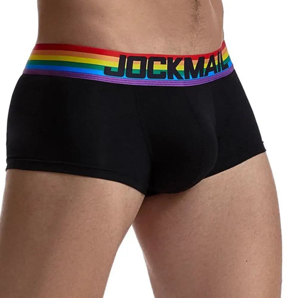 Jockmail Underwear Mens Trunk Cotton Breathable Underpants Boxershorts Men Sexy U Convex Cuecas