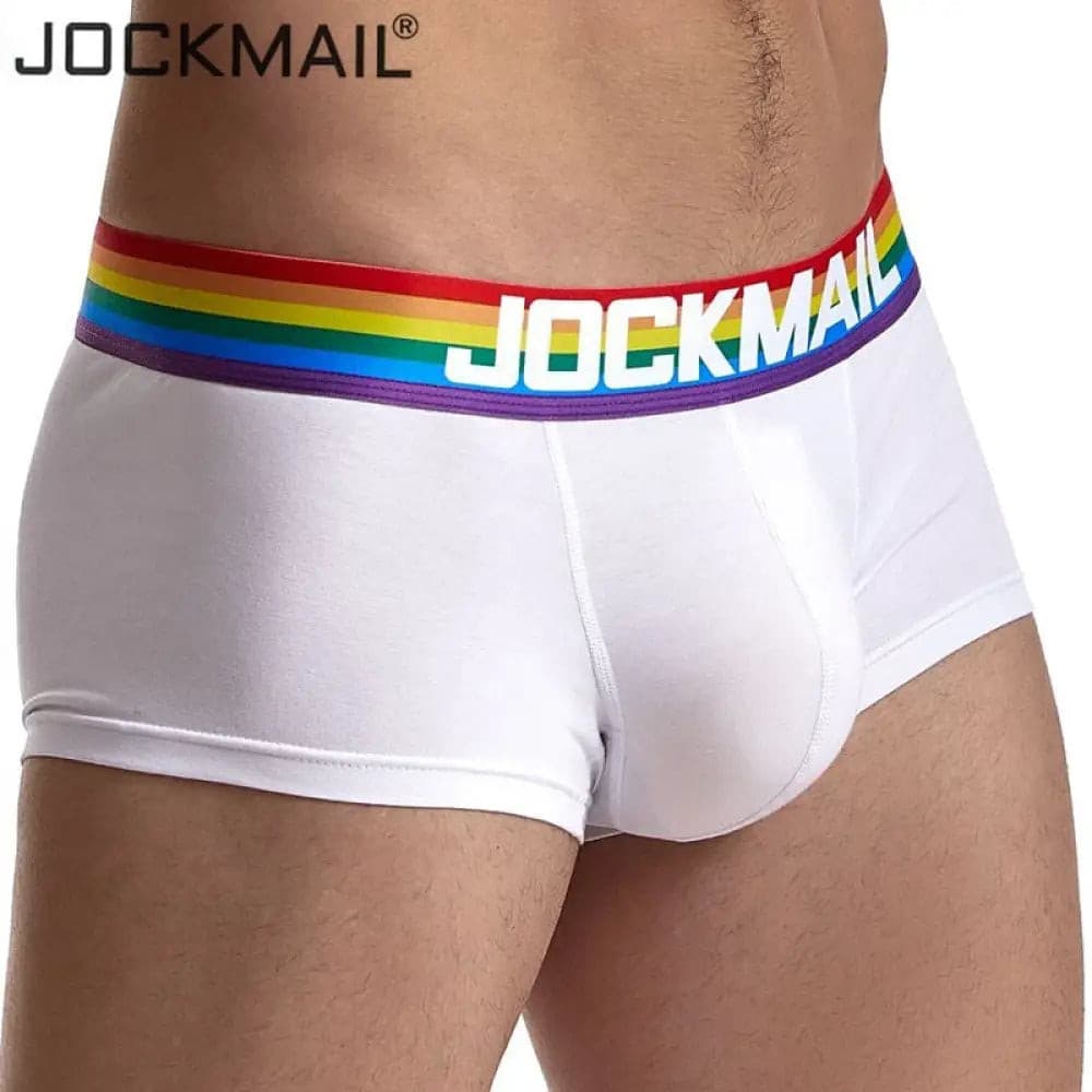 Jockmail Underwear Mens Trunk Cotton Breathable Underpants Boxershorts Men Sexy U Convex Cuecas