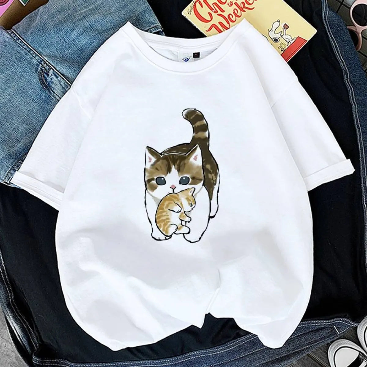 Kawaii Cat Graphic Tees