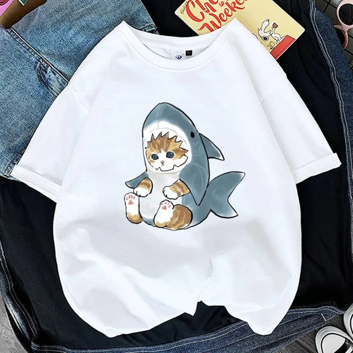 Kawaii Cat Graphic Tees