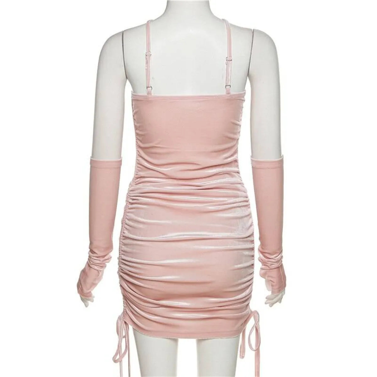 Kawaii Drawstring Mini Dress