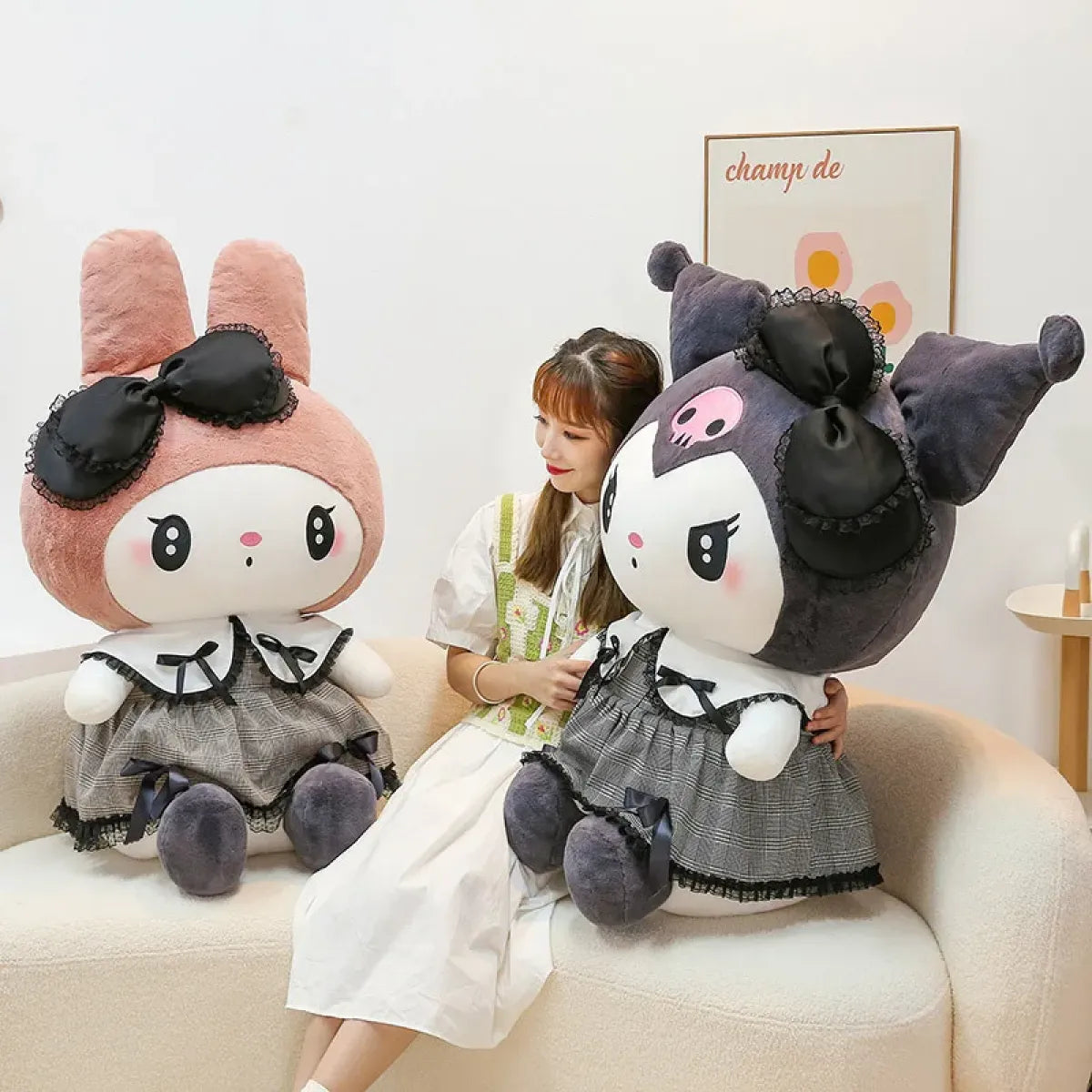 Kawaii Kuromi Melody Plushie