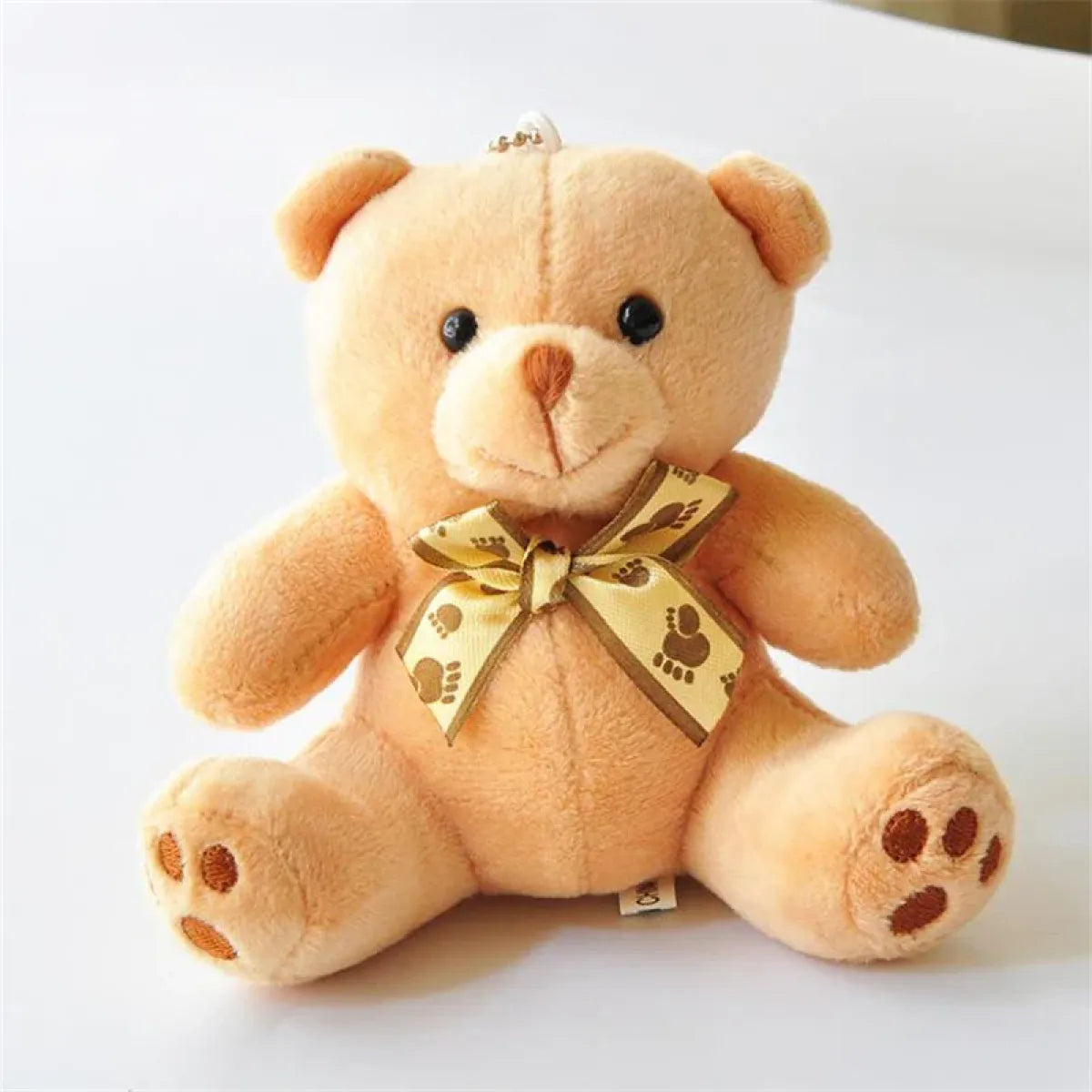 Kawaii Mini Plush Teddy Bear Keychain – Soft 10CM Stuffed Toy