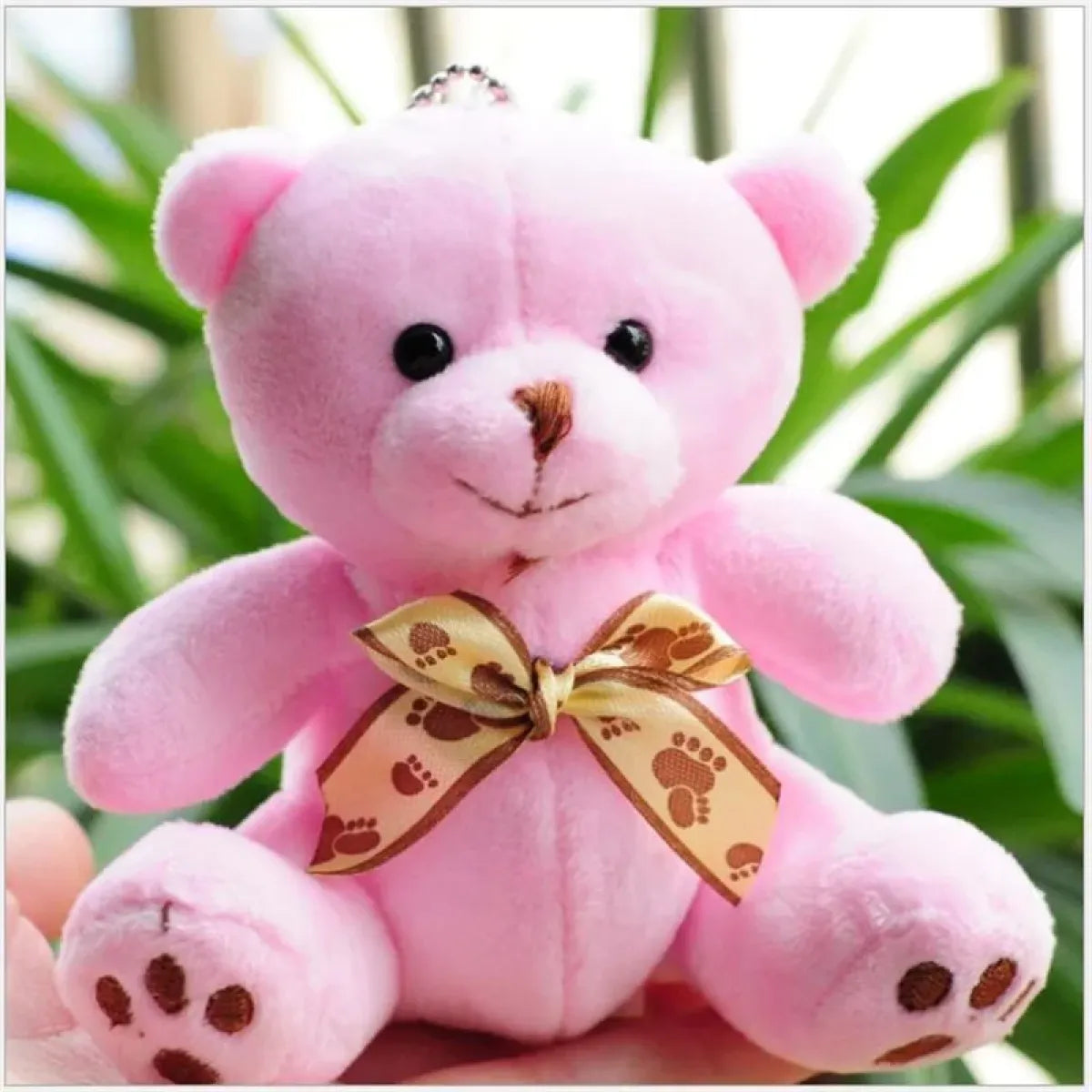 Kawaii Mini Plush Teddy Bear Keychain – Soft 10CM Stuffed Toy
