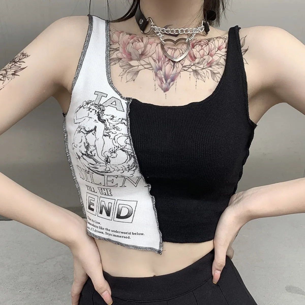 Silent Till The End Crop Top