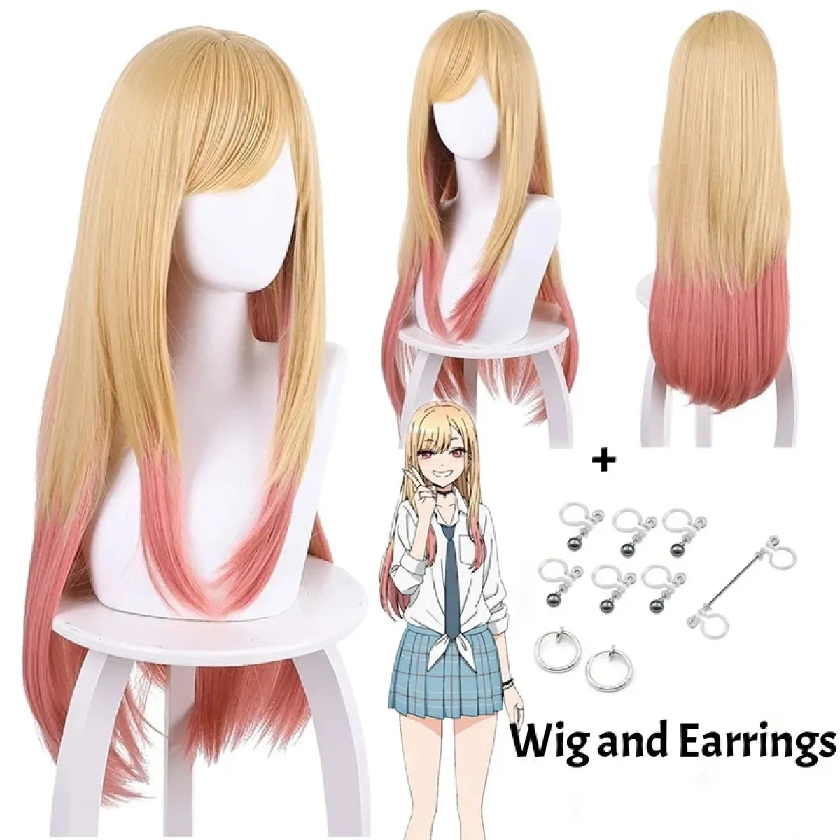 Kitagawa Marin School Uniform Cosplay – My Dress-Up Darling Set for Women