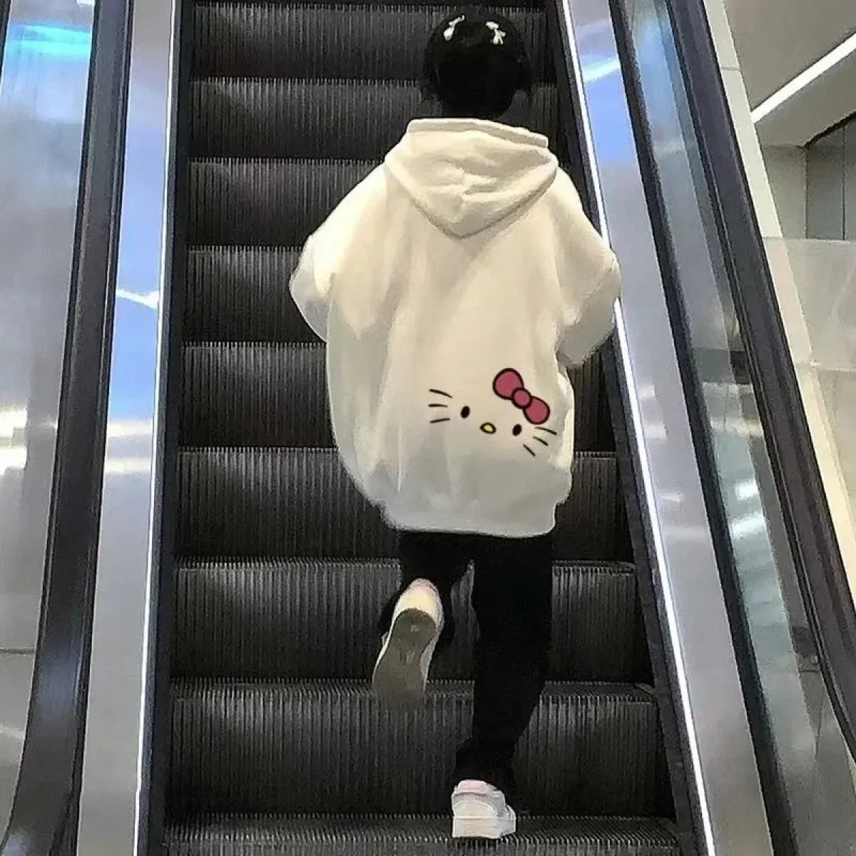 Hello Kitty Y2K Hoodie – Cute Sanrio Print Harajuku Streetwear