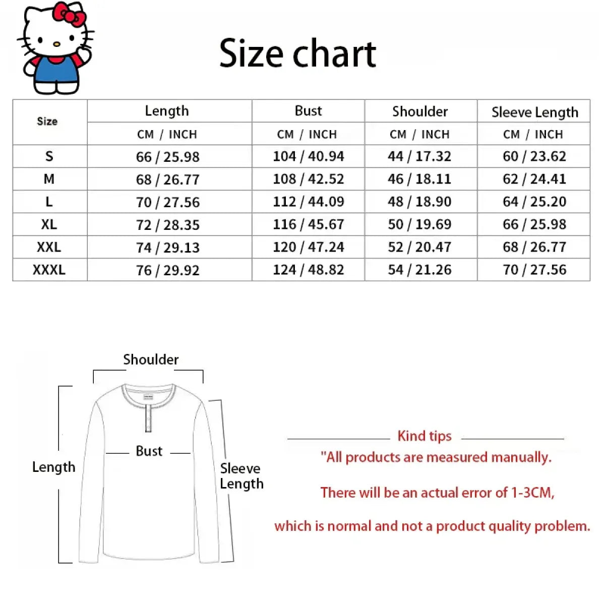 Hello Kitty Y2K Hoodie – Cute Sanrio Print Harajuku Streetwear