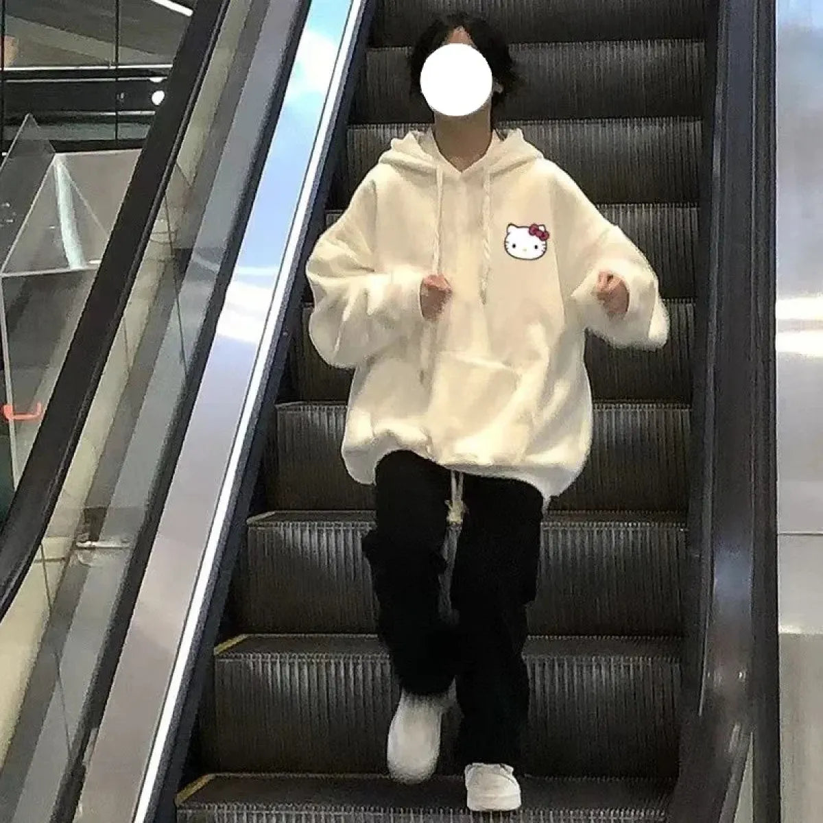Hello Kitty Y2K Hoodie – Cute Sanrio Print Harajuku Streetwear