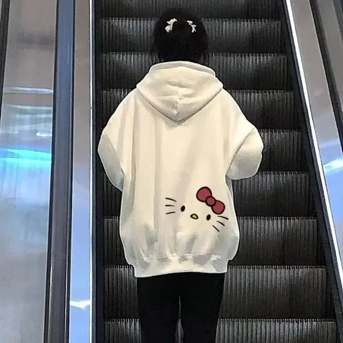 Hello Kitty Y2K Hoodie – Cute Sanrio Print Harajuku Streetwear