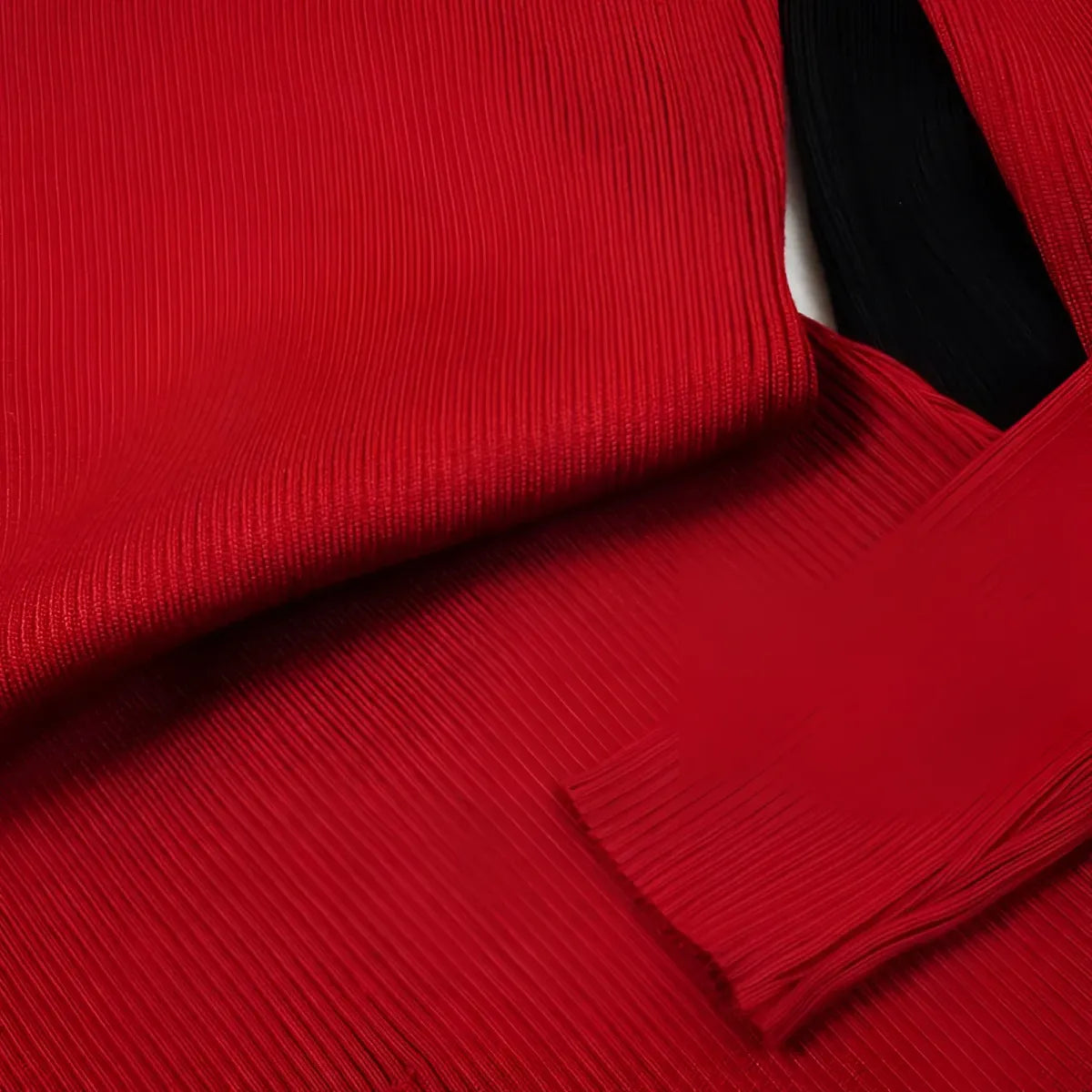 Knitted Turtleneck Dress