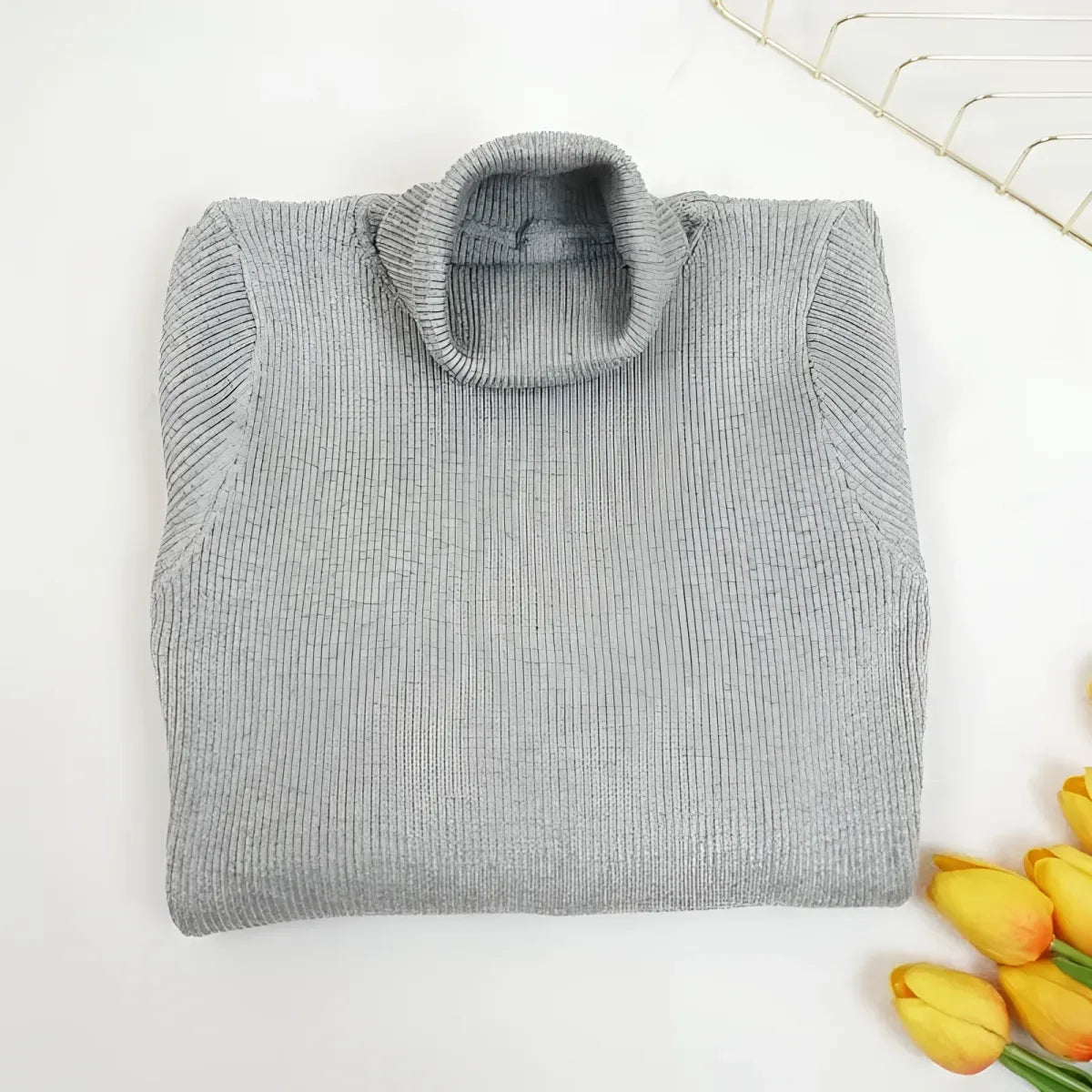 Knitted Turtleneck Dress