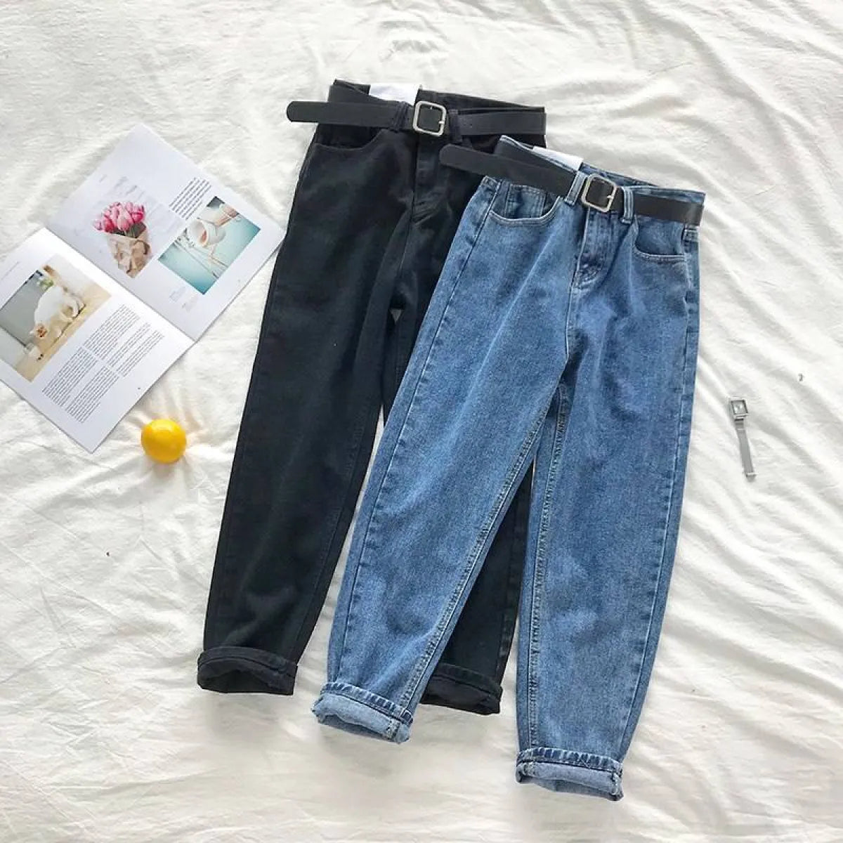 Korean High Waist Jeans