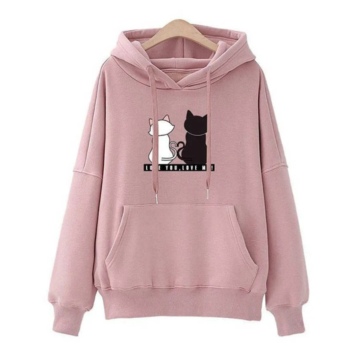 Love You. Love Me! Cat Hoodie