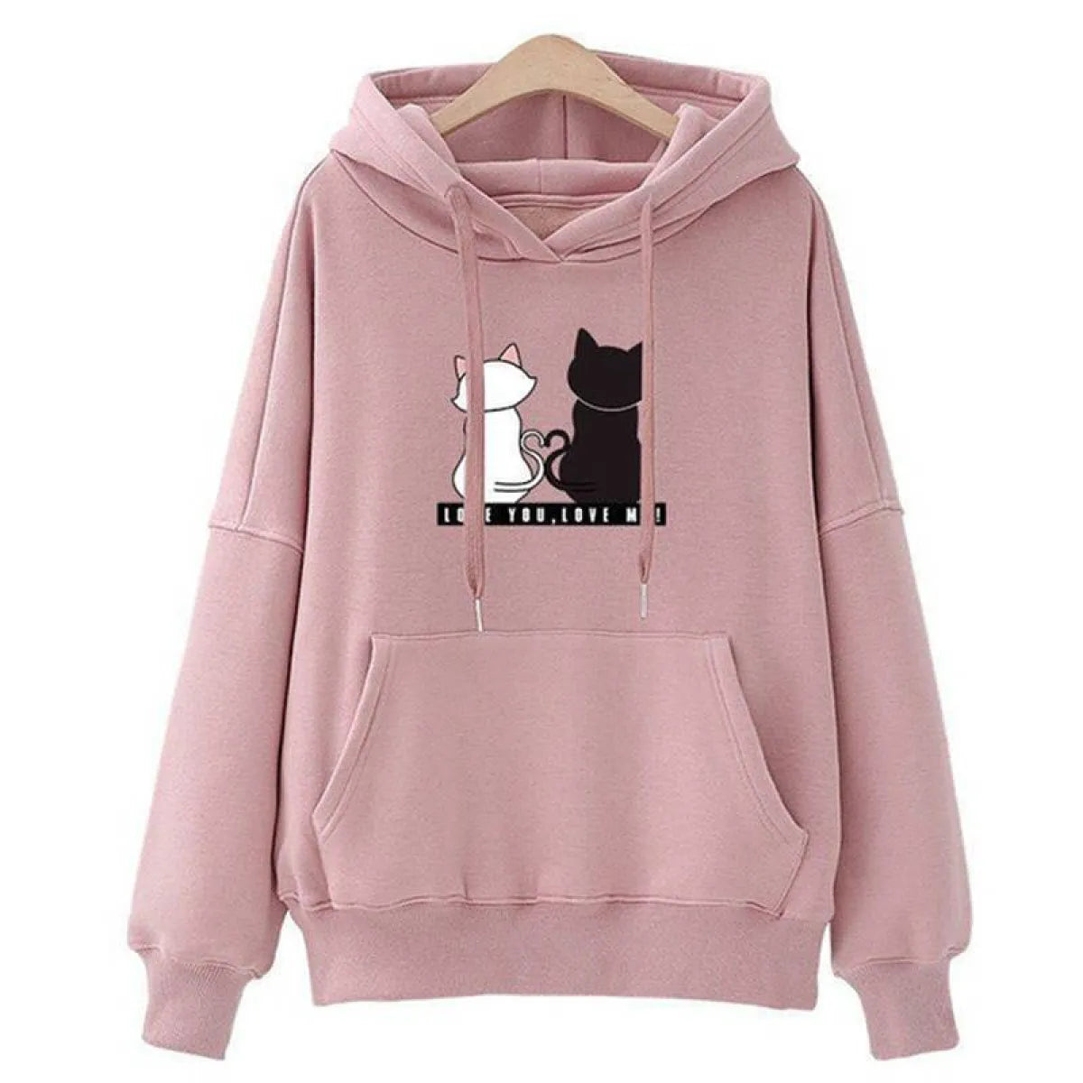 Love You. Love Me! Cat Hoodie