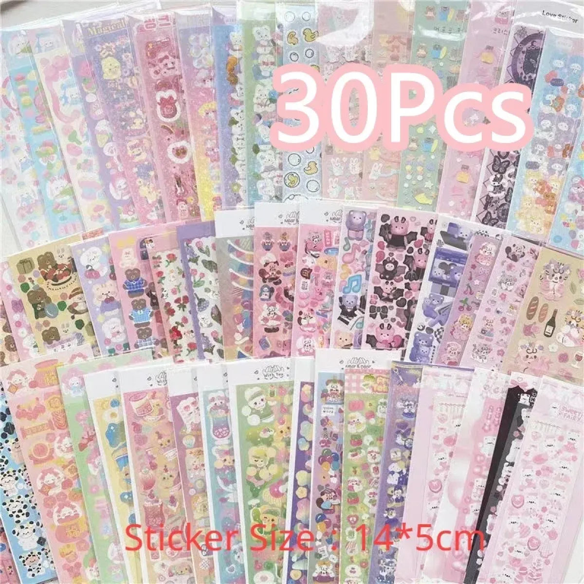 Korean Kawaii Sticker Pack - Laser-Cut for Albums & DIY