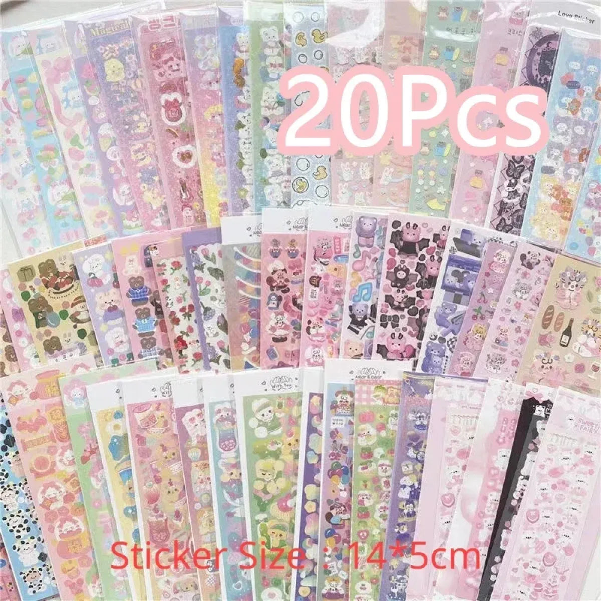 Korean Kawaii Sticker Pack - Laser-Cut for Albums & DIY