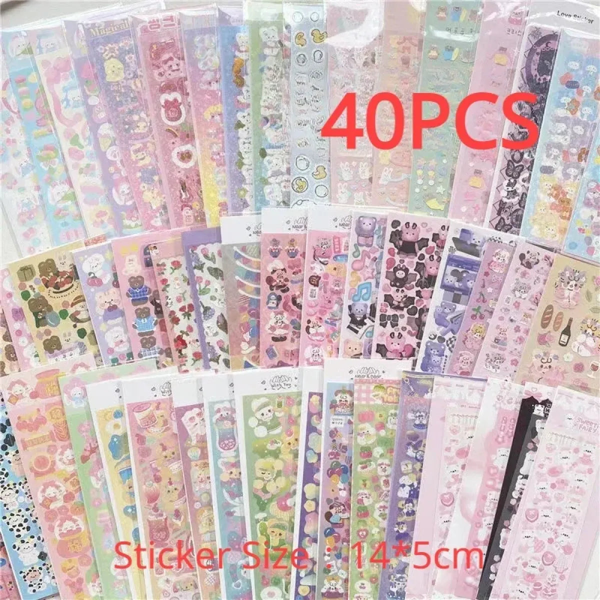 Korean Kawaii Sticker Pack - Laser-Cut for Albums & DIY