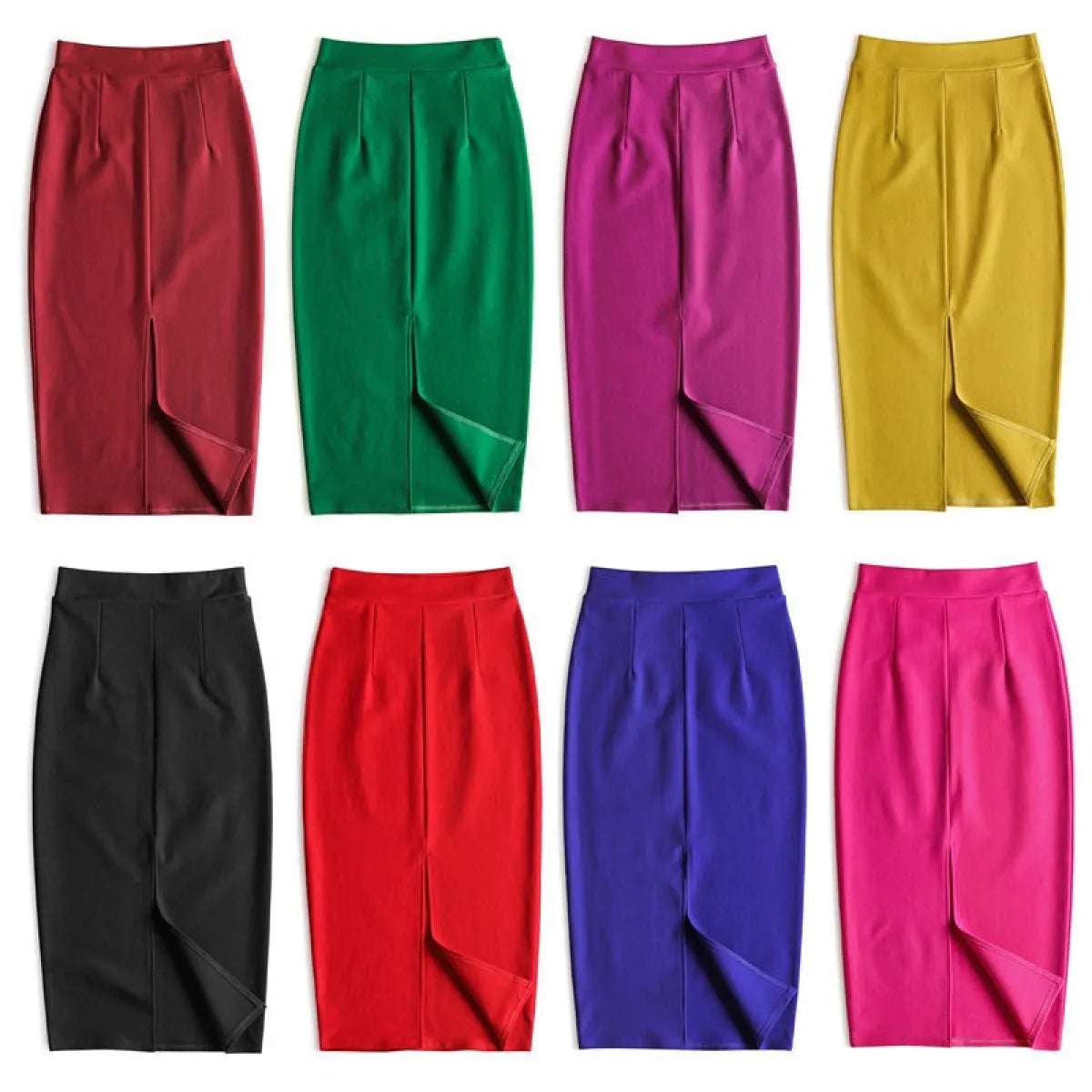 Korean Slim Stretch Pencil Skirts