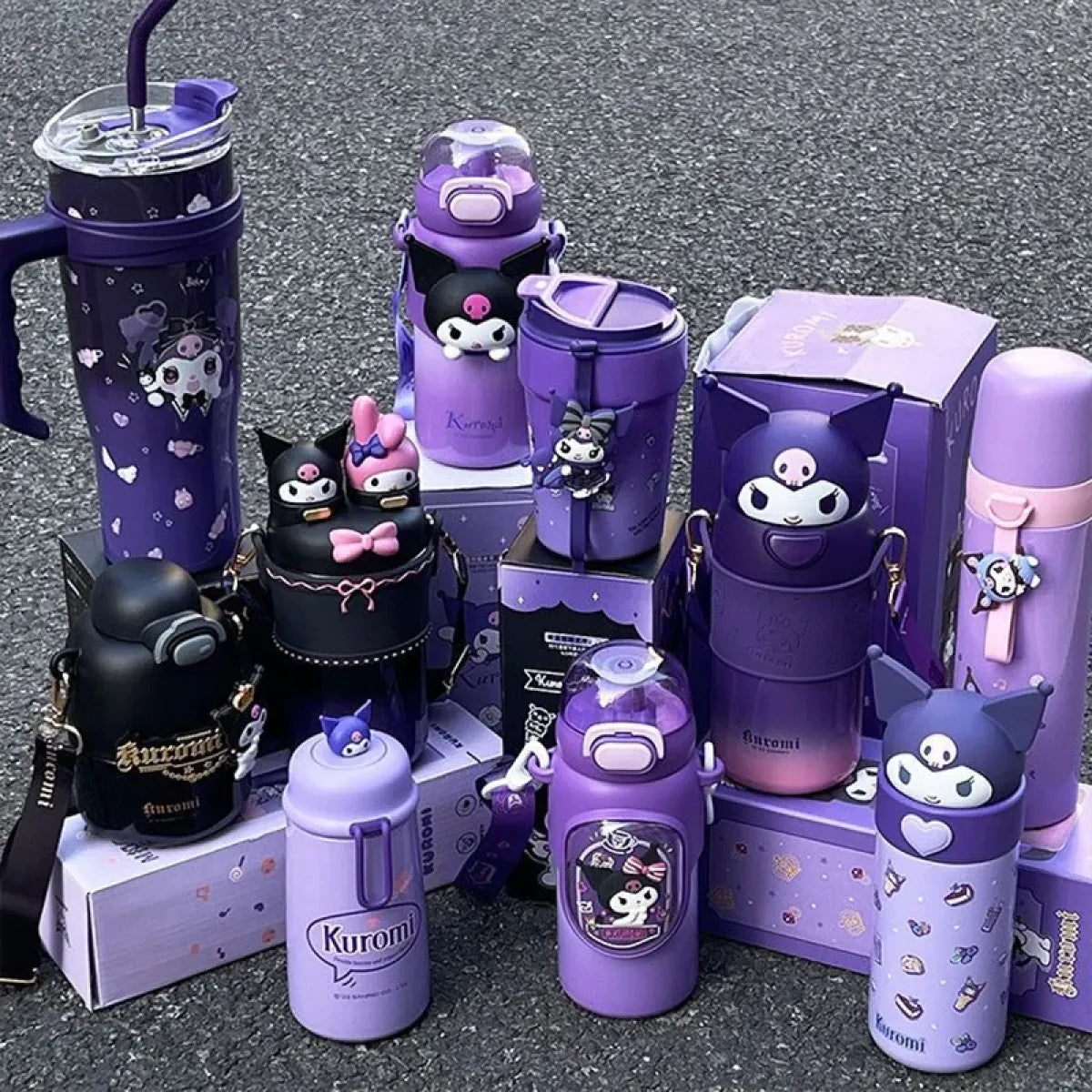 Kuromi Large Capacity Thermos Cup