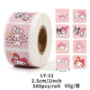500PCS Cute Kuromi, Pochacco, My Melody Cartoon Stickers