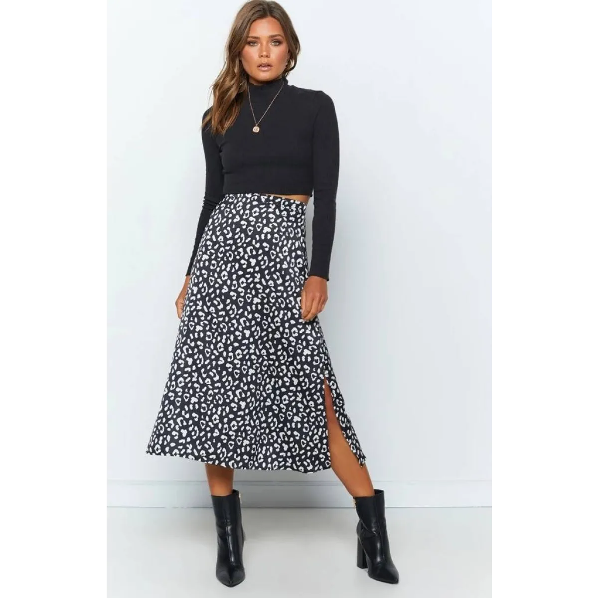 Sexy Leopard Wrap Skirt
